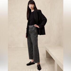 High Rise wide leg crop